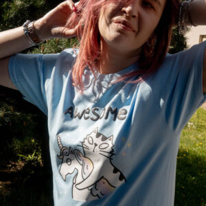 Koszulka z Panem Kotem Szczepanem na jednorożcu