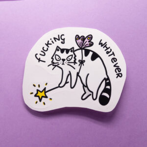 Naklejka Pan Kot Szczepan jest wróżką