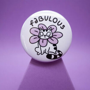 Duża przypinka Pan Kot Szczepan jest fabulous