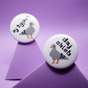 Duża przypinka GOŁĄB