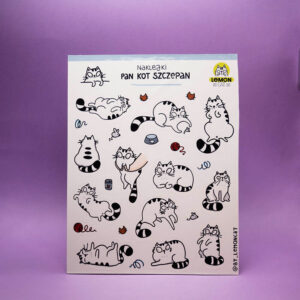 Zestaw naklejek koci Pan Kot Szczepan
