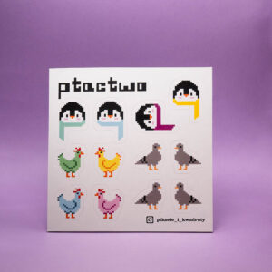 Pikselowe naklejki PTACTWO