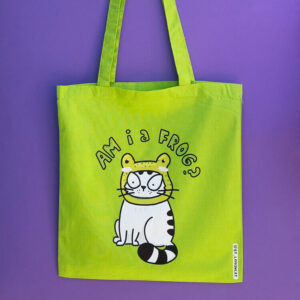 Torba z Panem Kotem Szczepanem, który chyba jest żabą