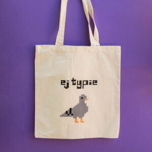 Torba z pikselowym Typem Gołębiem - ej typie