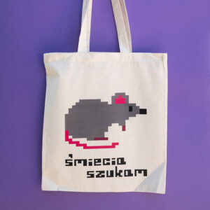 Torba z pikselowym szczurem