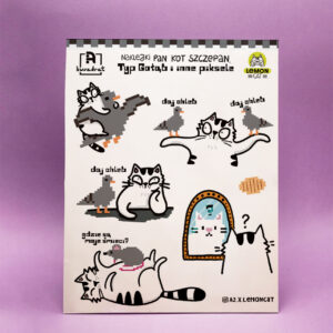 Tajny zestaw naklejek Pan Kot Szczepan, Typ Gołąb i inne piksele