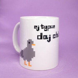 Kubek z gołębiem - ej typie daj chleb