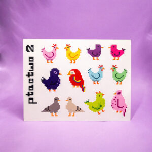 Zestaw naklejek PIKSELOWE PTACTWO 2