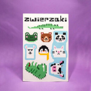 Zestaw naklejek PIKSELOWE ZWIERZAKI