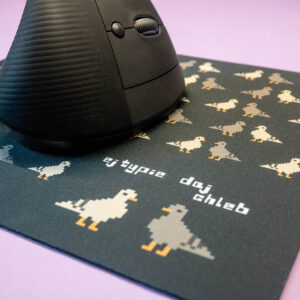 Podkładka pod myszkę gołębiowa - czarna