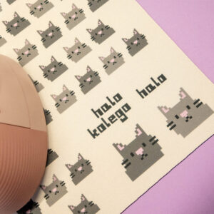 Podkładka pod myszkę w bambosze - beżowa