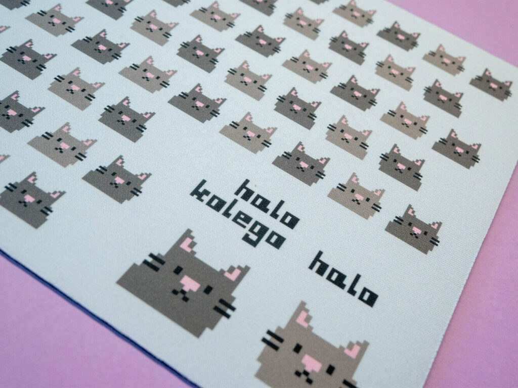 Podkładka pod myszkę w Bambosze - niebieska