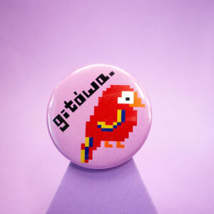 Duża przypinka PAPUŻON (GITÓWA)