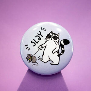 Duża przypinka Pan Kot Szczepan jest SLAY