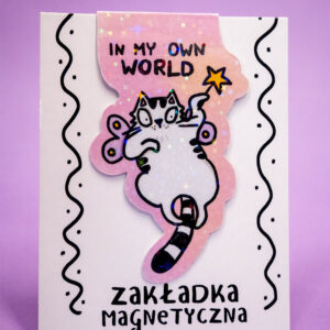 Zakładka magnetyczna do książki z Panem Kotem Szczepanem wróżką