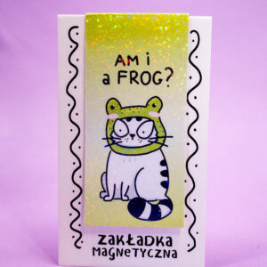 Zakładka magnetyczna do książki z Panem Kotem Szczepanem żabą