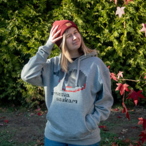 Bluza z pikselowym szczurem - śmiecia szukam